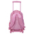 Totto Renglones mochila Mochila escolar Rosa Poliéster, Cloruro de polivinilo (PVC)