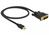 DeLOCK 83987 Videokabel-Adapter 0,5 m Mini DisplayPort DVI-D Schwarz