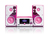 Lenco MC-020 Home-Audio-Minisystem 10 W Pink, Weiß