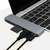 LogiLink UA0302 laptop dock & poortreplicator USB 3.2 Gen 1 (3.1 Gen 1) Type-C Aluminium, Zwart