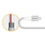 ALOGIC ULCAA-SLV cable USB 0,15 m USB 3.2 Gen 1 (3.1 Gen 1) USB C USB A Plata