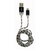 LC-Power LC-C-USB-LIGHTNING-1M-8 Lightning-kabel Zwart, Zilver