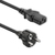 Qoltec 50369 câble électrique Noir 2,5 m IEC C13 Prise d'alimentation type F