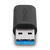 Lindy 41904 changeur de genre de câble USB 3.2 Type A USB 3.2 Type C Noir