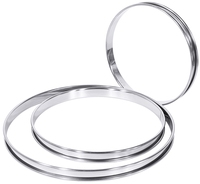 Tortenring 16 cm, Höhe 2 cm Tortenring aus Edelstahl 18/0, hochglänzend, mit