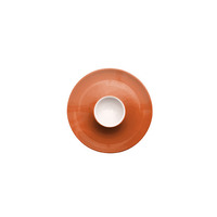 Eierbecher mit Ablage 13 cm - Form: Table, Selection - Dekor 66276 orange-braun