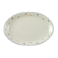 Seltmann Platte oval 35 cm, Form: Marieluise, Glasur: elfenbein, Dekor: 30308
