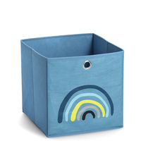 Aufbewahrungsbox "Blue Rainbow", Vlies, blau. 28x28x28 cm