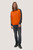 Zip-Sweatshirt Contrast MIKRALINAR®, orange/anthrazit, XS - orange/anthrazit | XS: Detailansicht 6