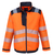 Warnschutz Arbeitsjacke T500, HiVisTexPro,Wasserabweisend,haltbares Polyester,Orange-Marine, Gr. S