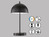Kabellose Tageslicht Tischlampe KIA Schwarz 35cm - dimmbar & USB