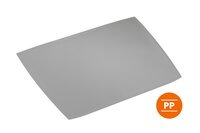 Durable ARTWORK Overlay Desk Mat | Non-Slip with Clear Anti-Glare Cover | Grey