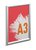 Durable Aluminium Snap Frame Retail Clip Poster Holder Notice Board | A3 Silver