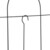 Relaxdays Beetzaun Metall, 5 Zaunelemente mit Verzierungen, HxB: 80x244,5 cm, Garten Beeteinfassung zum Stecken, schwarz