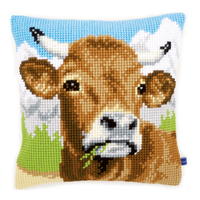Cross Stitch Kit: Cushion: Cow