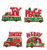 Counted Cross Stitch Kit: Decoration: Holiday Truck: Set of 4