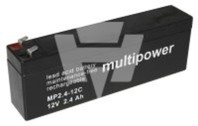 Multipower Blei-Akku MP2,4-12C MP2,4-12C Pb 12V / 2,4Ah Zyklenfest, Faston 4,8