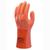 SHOWA 610 Handschuh Gr. 10/XL PVC orange 250 mm alkalische und saure chemische