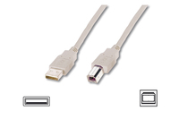 USB 2.0 connection cable. type A - B M/M. 1.8m. USB 2.0 conform.