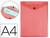 Carpeta Liderpapel Dossier Broche Polipropileno Din A4 Formato Vertical Roja Transparente 50 Hojas