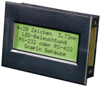 LCD-DISPLAY EA SER204-92HNLE