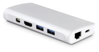 USB-C Travel Dock 4K 9 Port, silver *New Stacje dokujace i replikatory portów