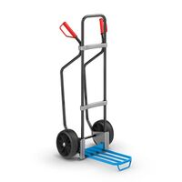 Sack truck with runners, black