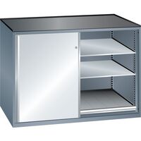 Sliding door cupboard, max. load of pull-out shelf 75 kg