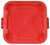 Deckel, PE, LxBxH 559x559x51 mm, Farbe rot, zu eckiger 106 Liter Tonne