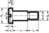 DIN 923, Flachkopfschraube mit Schlitz und Ansatz, M 3x3, 5.8, blank