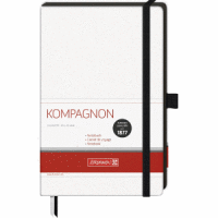 Notizbuch Kompagnon White A5 96 Blatt 80g/qm blanko weiß