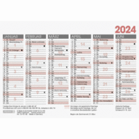 Tafelkalender A6quer 2024