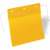 Kennzeichnungstasche mit Drahtbügel A5 quer PP gelb VE=50 Stück