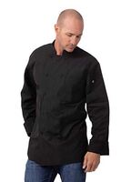 Chef Works Executive Jacket - Black Pinstripe - Polycotton - S