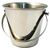 Fries Bucket in Silver Made of Stainless Steel with Handle 100mm 500ml