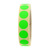 Markierungspunkte Ø 20 mm, leuchtgrün, 1.000 runde Etiketten auf 1 Rolle/n, 3 Zoll (76,2 mm) Kern, Papierpunkte permanent, Verschlussetiketten