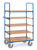 fetra® Etagenwagen, 5 Ladeflächen 1000 x 700 mm, , Höhe 1800 mm, Seiten offen