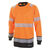 HI VIS L/S T-SHIRT ORG/BLK M