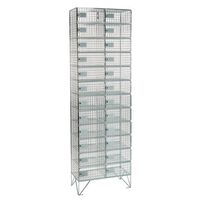 Wire mesh lockers
