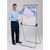 Coloured double-sided whiteboard and flipchart easel, grey