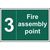 Fire Assembly Point 3 Sign