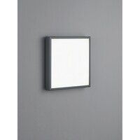 LED Außenwandleuchte SCALA, IP44, 32 x 32cm, 27W 3000K 1790lm, Acryl-Diffusor, graphit