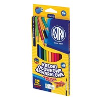 Színes ceruza ASTRA akvarell 12 színű ajándék ecsettel