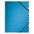 Előrendező LEITZ kék karton 12 részes színelválasztós