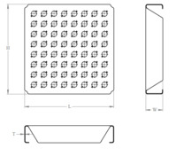 CUTLINE A1-ER16-64 ER16 COLLET TRAY