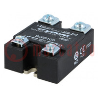 Relay: solid state; Ucntrl: 3.5÷32VDC; 60A; 0÷60VDC; Series: D06D