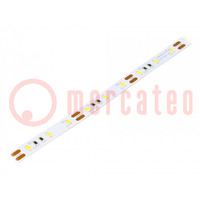 LED tape; white neutral; 2835; 12V; LED/m: 60; 10mm; white PCB; 120°