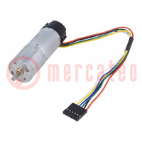 Motor: DC; with encoder,with gearbox; LP; 12VDC; 1.1A; 14rpm