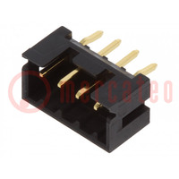 Socket; wire-wire/PCB; male; DF3; 2mm; PIN: 4; THT; on PCBs; straight