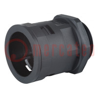 Straight terminal connector; Thread: PG,outside; polyamide; IP55
